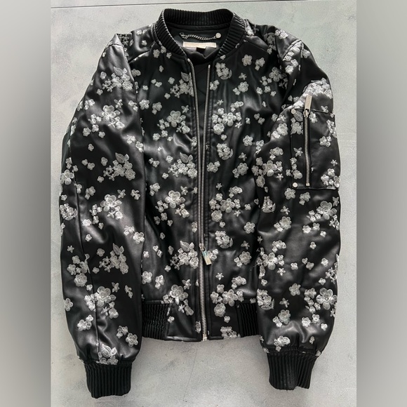 Michael Michael Kors Faux Leather Bomber Jacket Small NWOT - Picture 1 of 4